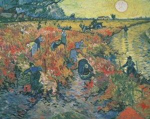Red Vineyards at Arles, 1888 by Vincent van Gogh